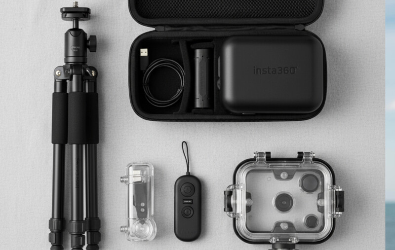ขาตั้ง เคส สายชาร์จ กล้อง Insta360